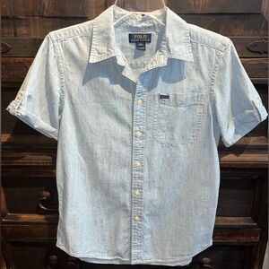 Polo by Ralph Lauren Light Blue Boys Shirt sz L 14-16